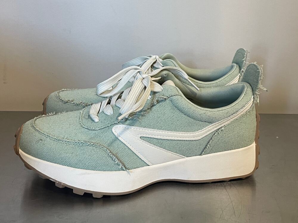 Dolce Vita Braiden Sneaker Avocado Textile/Faux Leather Trim Women's Sz 8.5